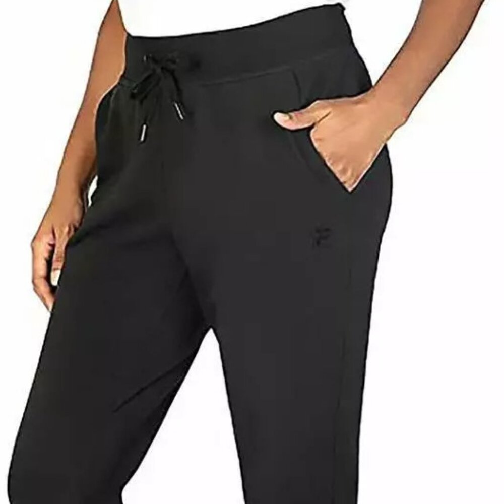 Fila Womens French Terry Jogger (Black, X-Small)